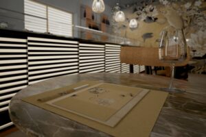 3D render visualizzazioni grafiche arredo soluzioni d'arredo rendering showroom locali ristorante restaurant arredamento milano genova torino roma