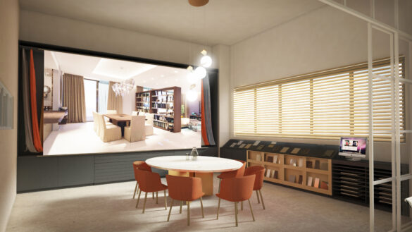 3D render visualizzazioni grafiche arredo soluzioni d'arredo rendering showroom Milano Genova Torino